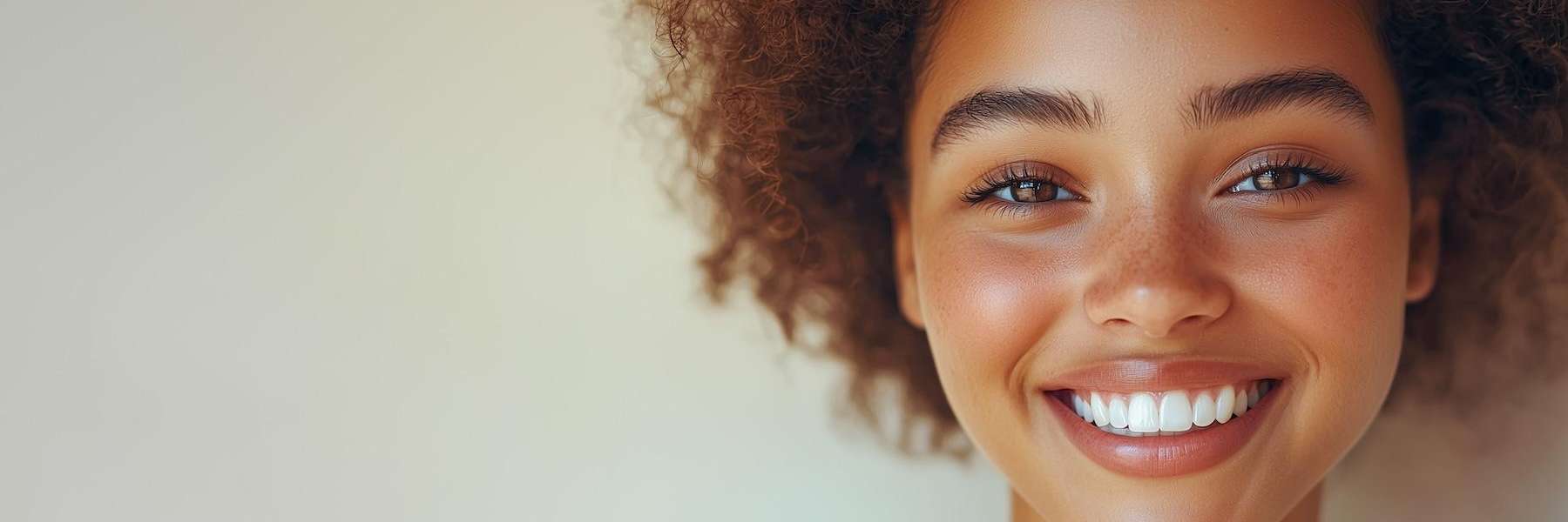 A woman smiling after a cosmetic dentistry in Northeast Philadelphia